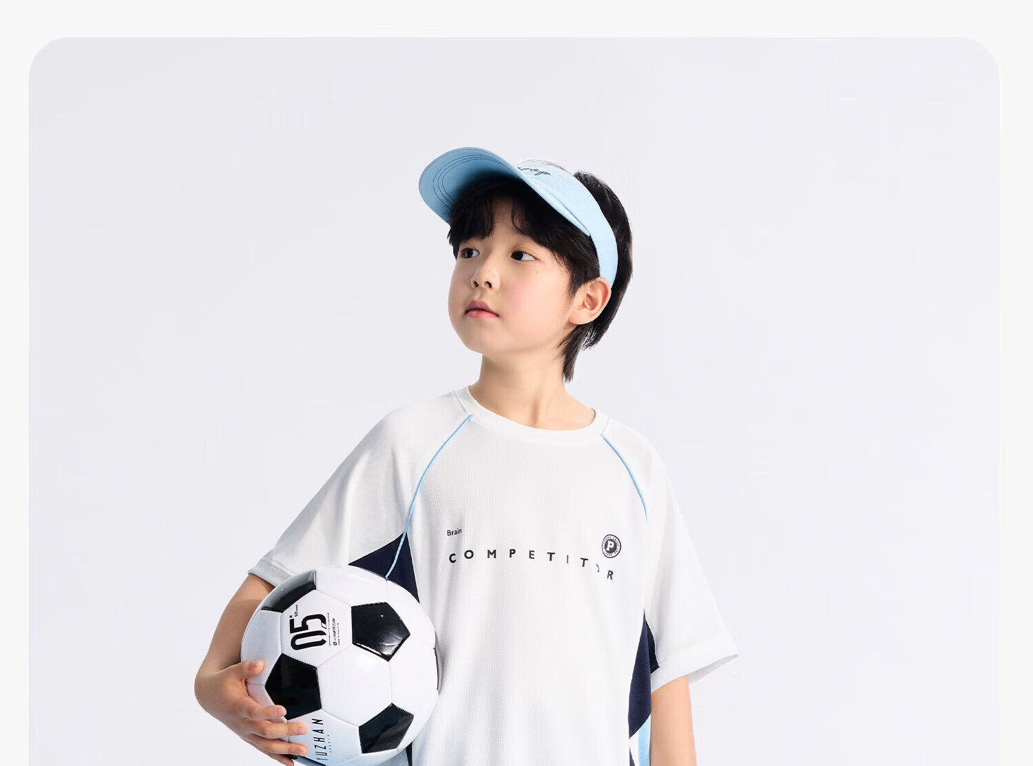 Zuo Xi Boys' Summer Sportswear Set A-Class 2026 Patchwork Mesh Quick-Dry Breathable White 150 24